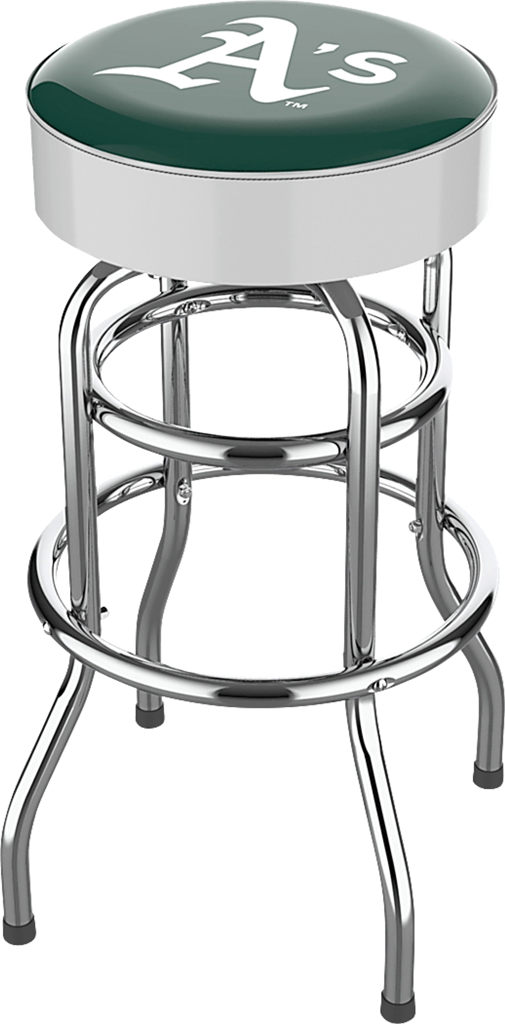 Oakland Athletics White Barstool - Image 1