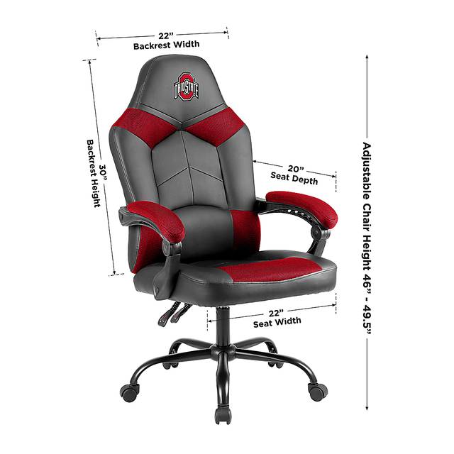 Big Team Ohio State Red Office Chair - Thumbnail - Image 4