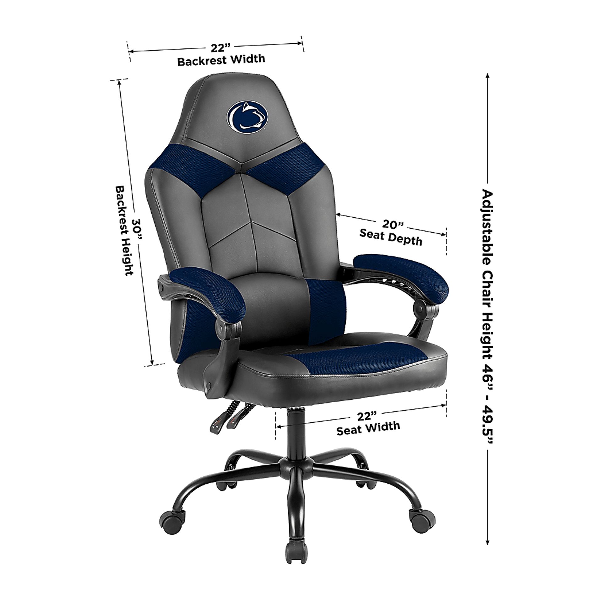Big Team Penn State Navy Office Chair - Image 4