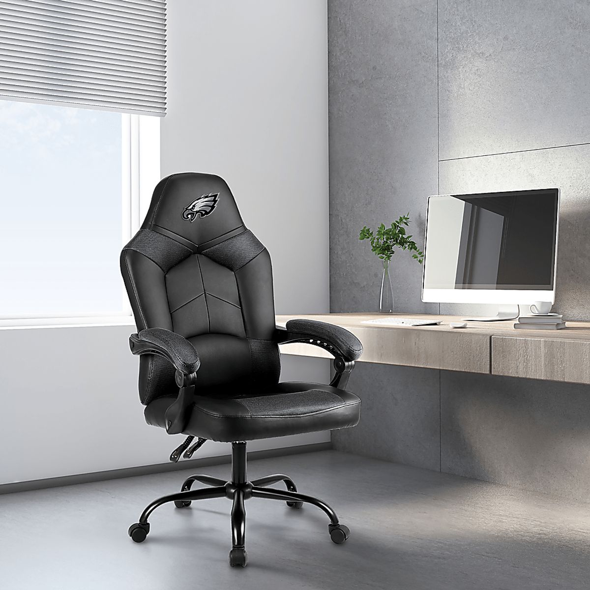 Big Team Polyester,Steel,Vinyl Fabric Office Chair | Rooms to Go
