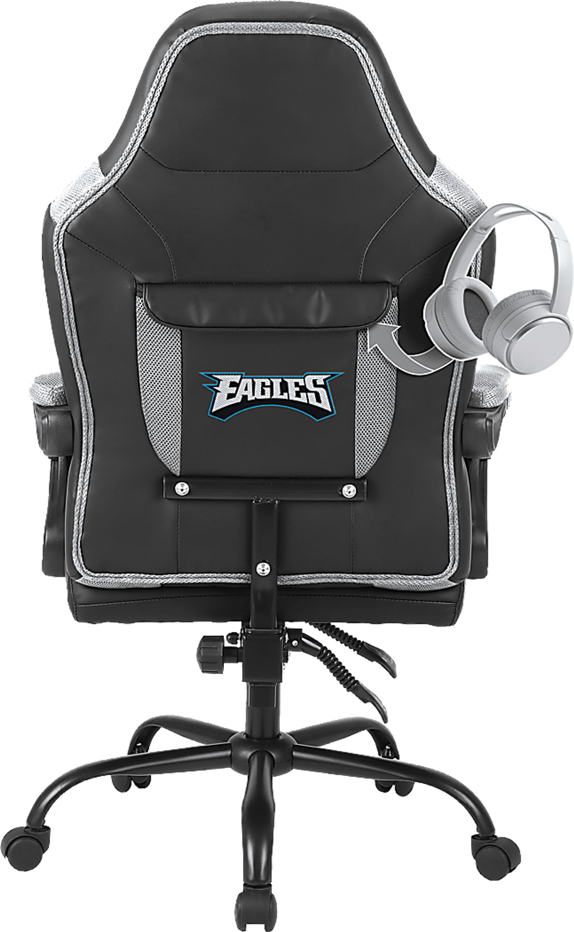 Big Team Philadelphia Eagles Gray Office Chair - Image 3
