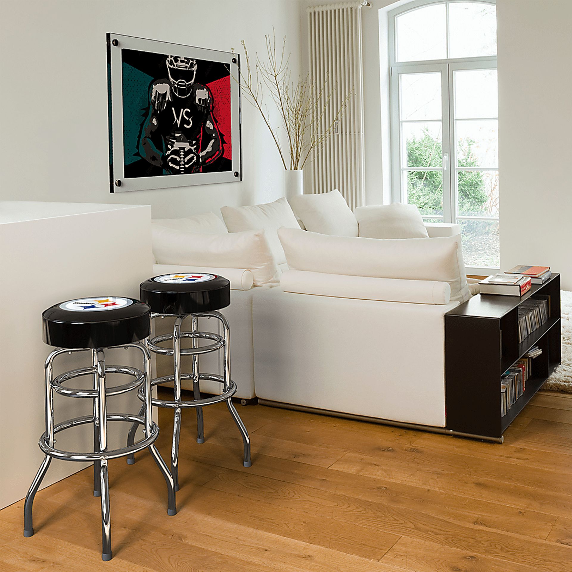 Big Team Pittsburgh Steelers Black Barstool - Image 2