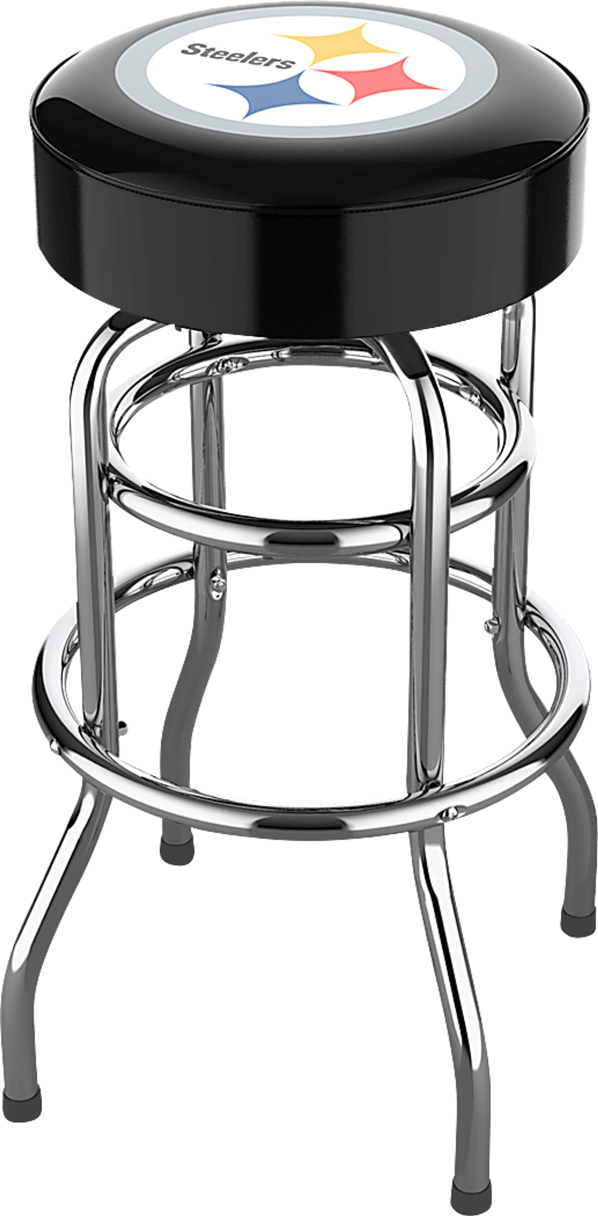 Big Team Pittsburgh Steelers Black Barstool - Image 1