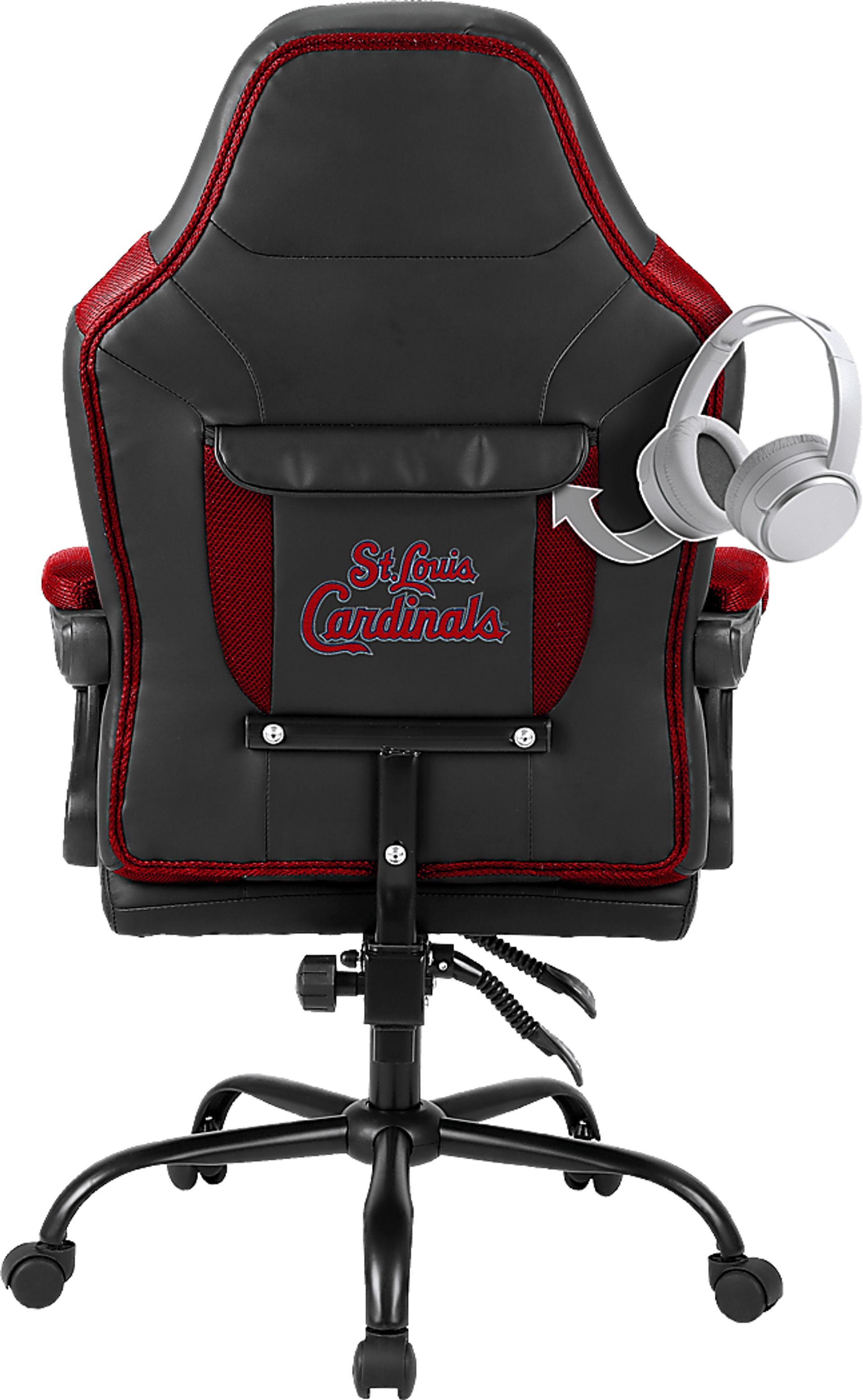 Big Team St. Louis Cardinals Red Office Chairs - Image 3
