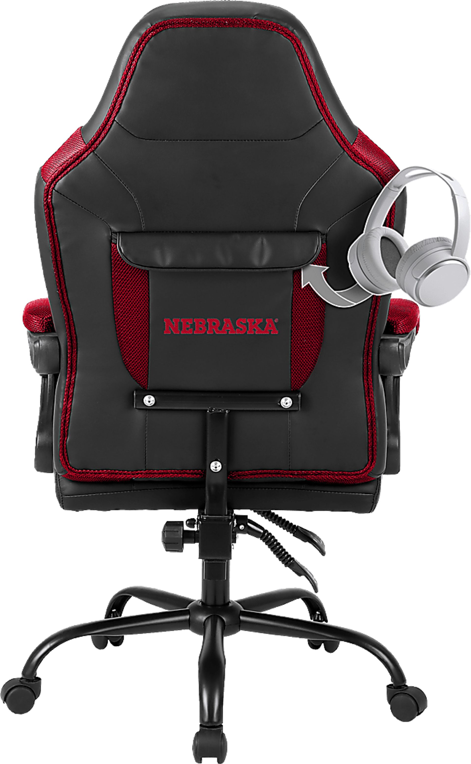Big Team University of Nebraska Red Office Chair - Image 3