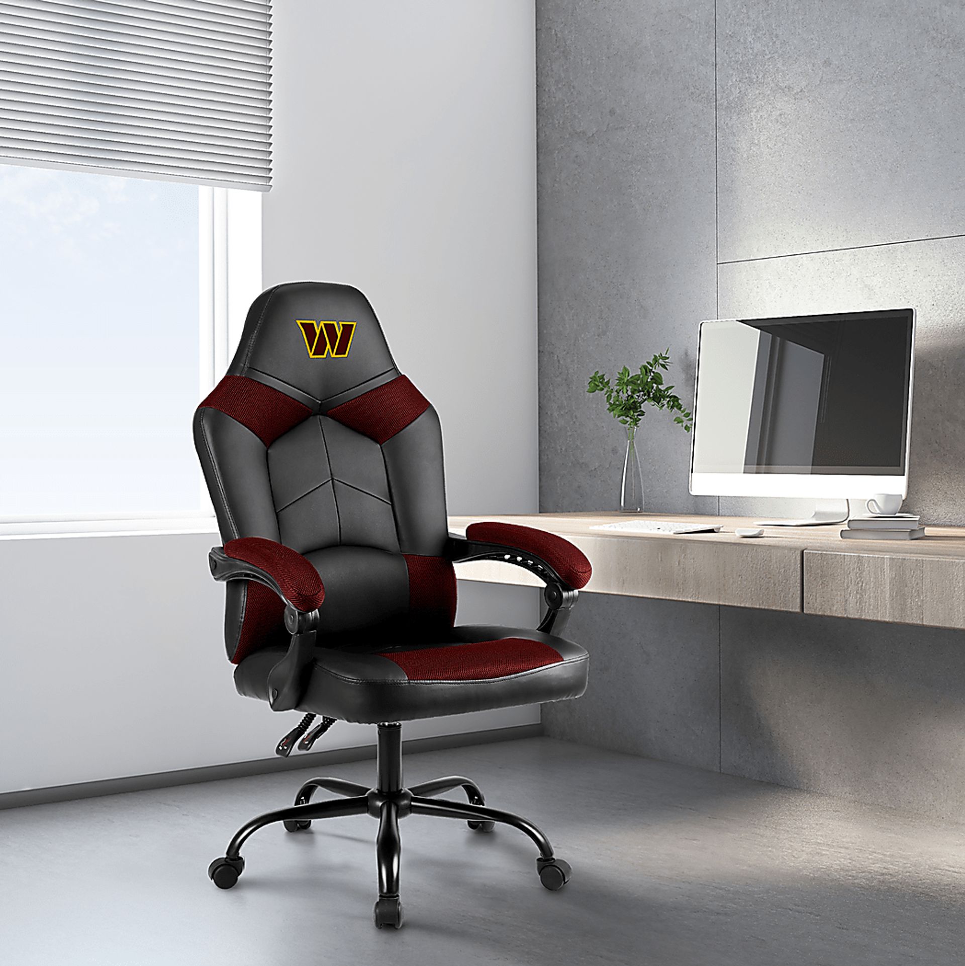 Big Team Washington Commanders Burgundy Office Chair - Image 2