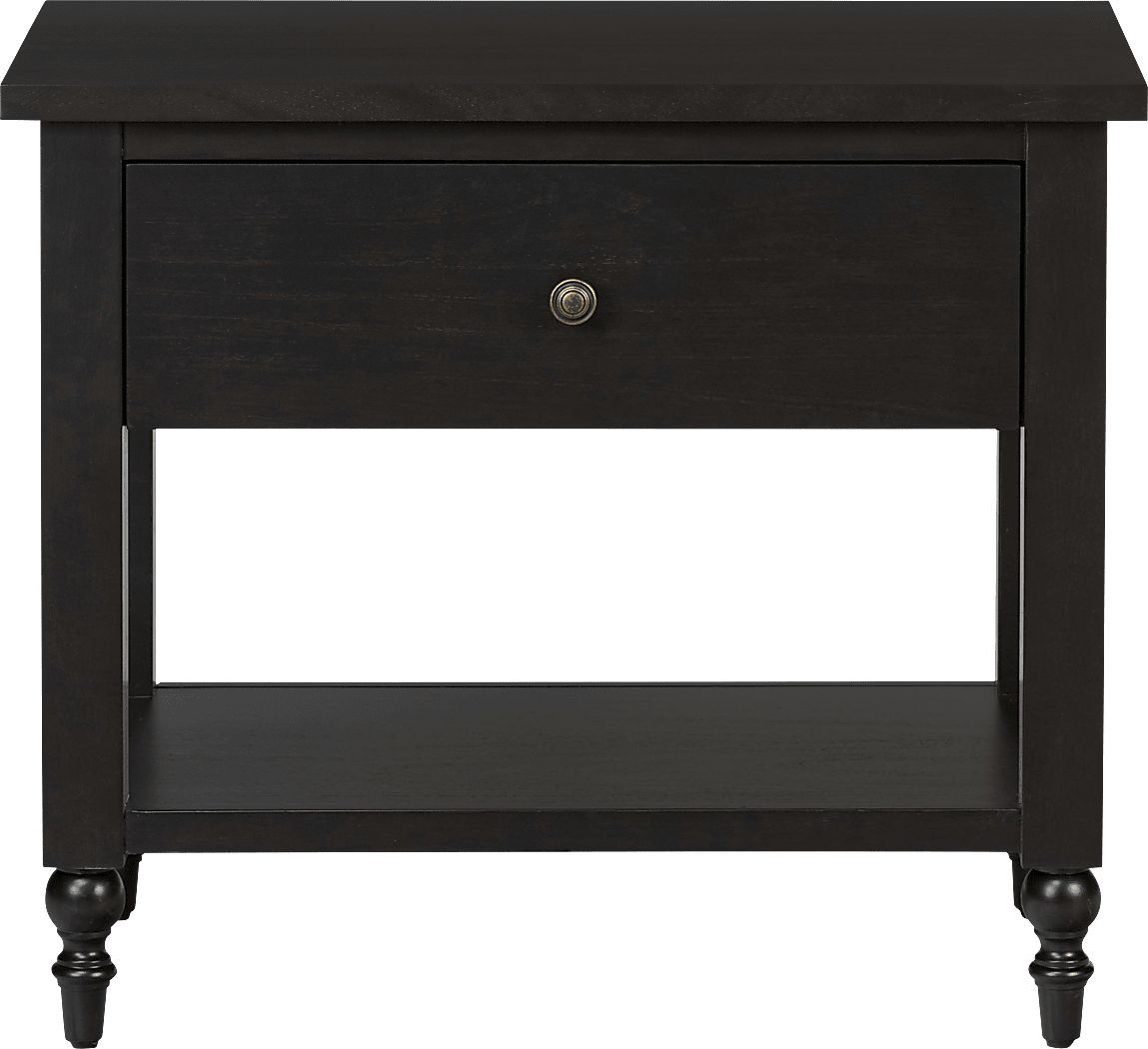 Biga Black Nightstand