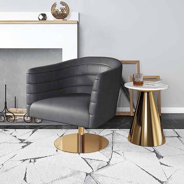 Biglerville Gray Accent Chair - Thumbnail - Image 2