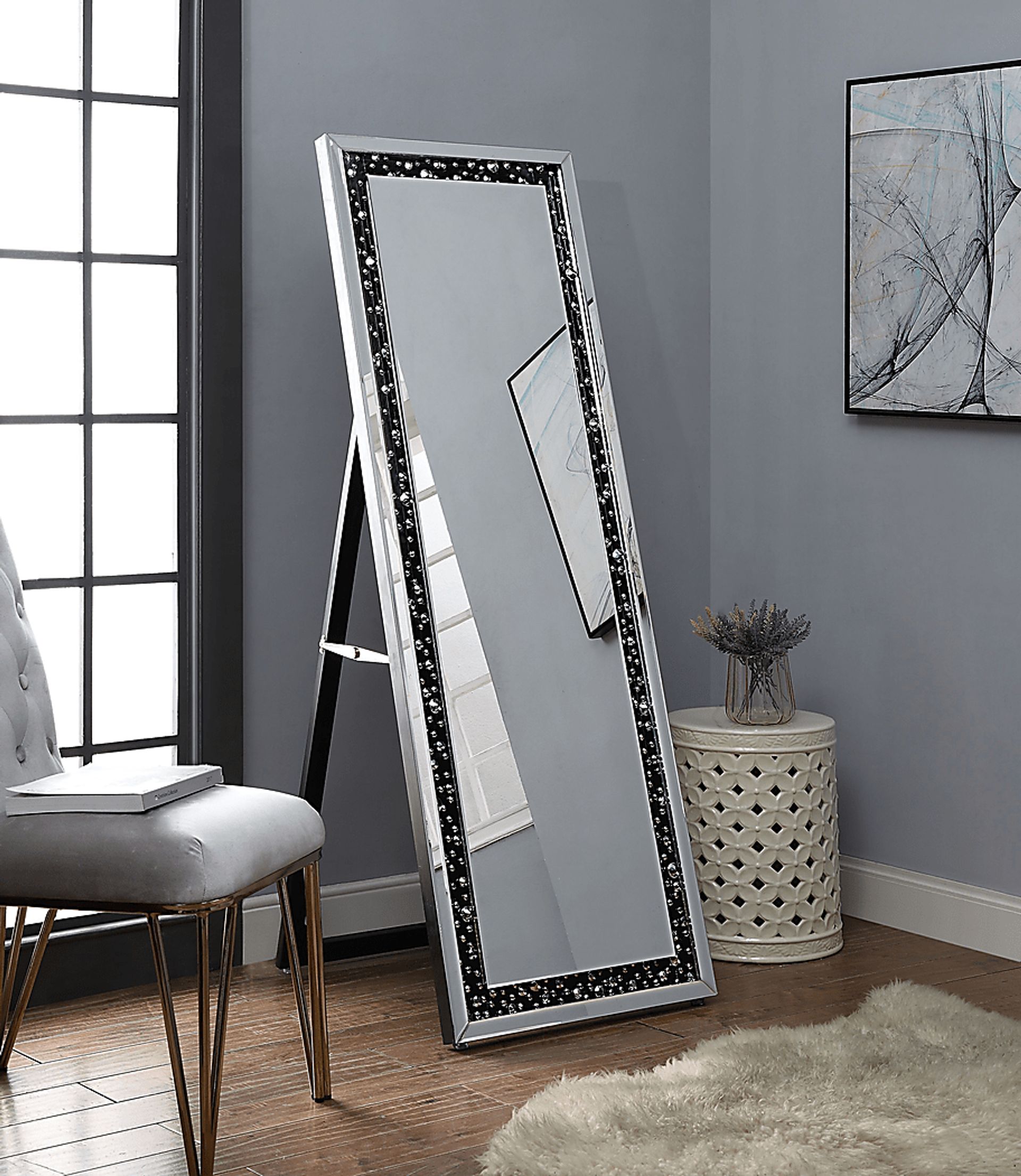Bilandon Silver Floor Mirror - Image 2