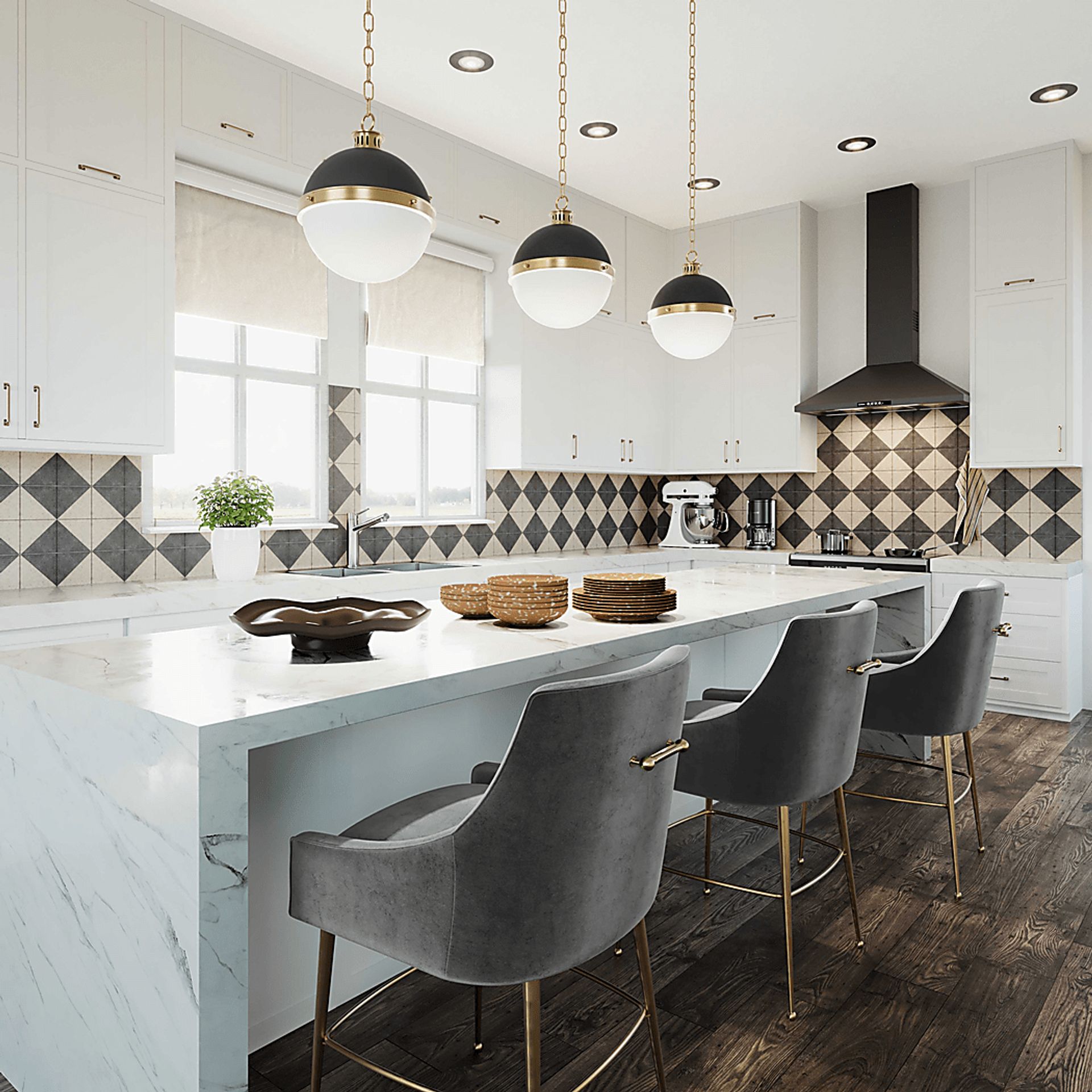 Bilburston Dark Gray Counter Stool - Image 2