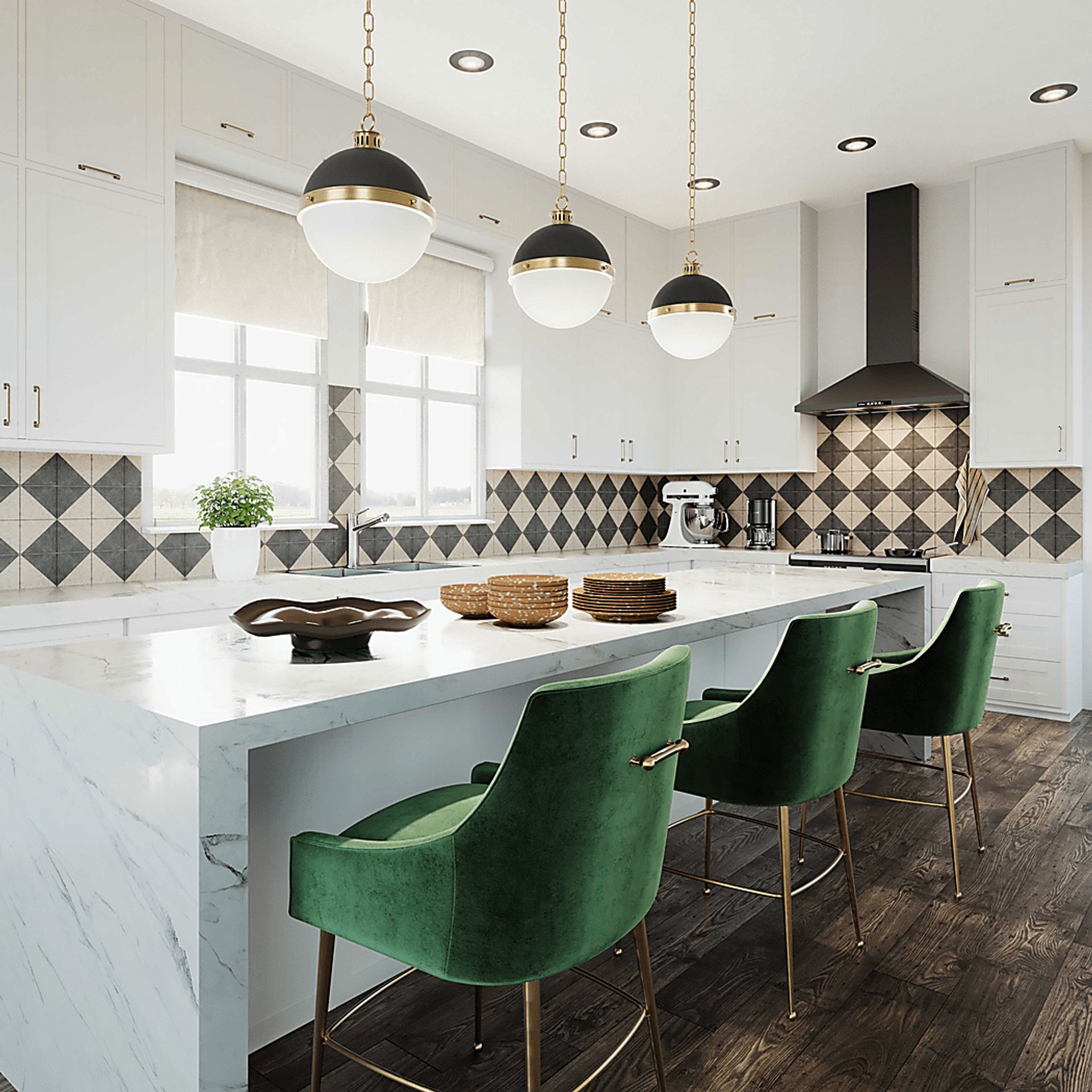 Bilburston Green Counter Stool - Image 2