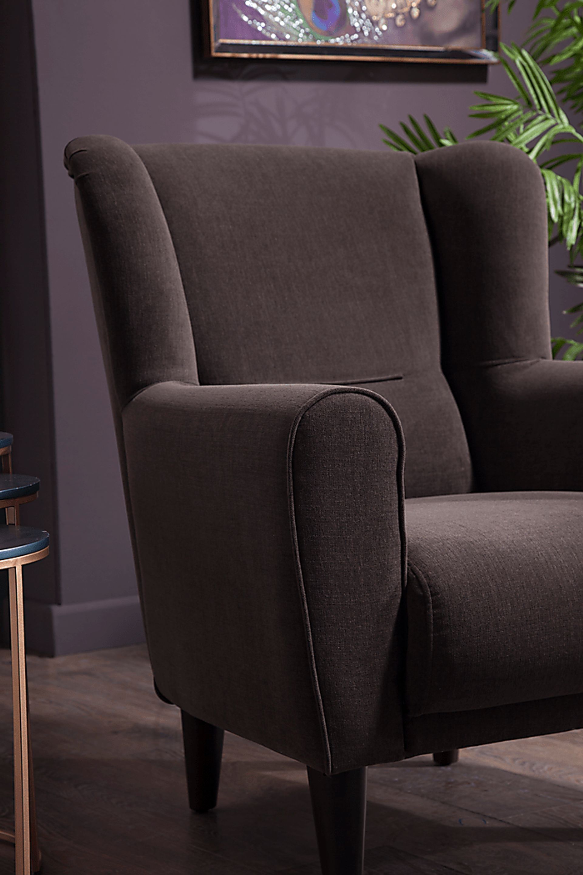 Bilings Dark Brown Accent Chair - Image 7