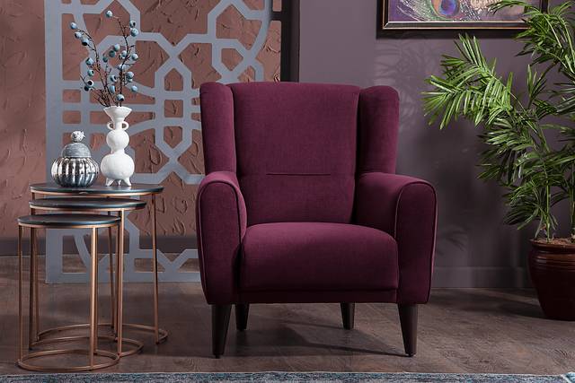 Bilings Merlot Accent Chair - Thumbnail - Image 4