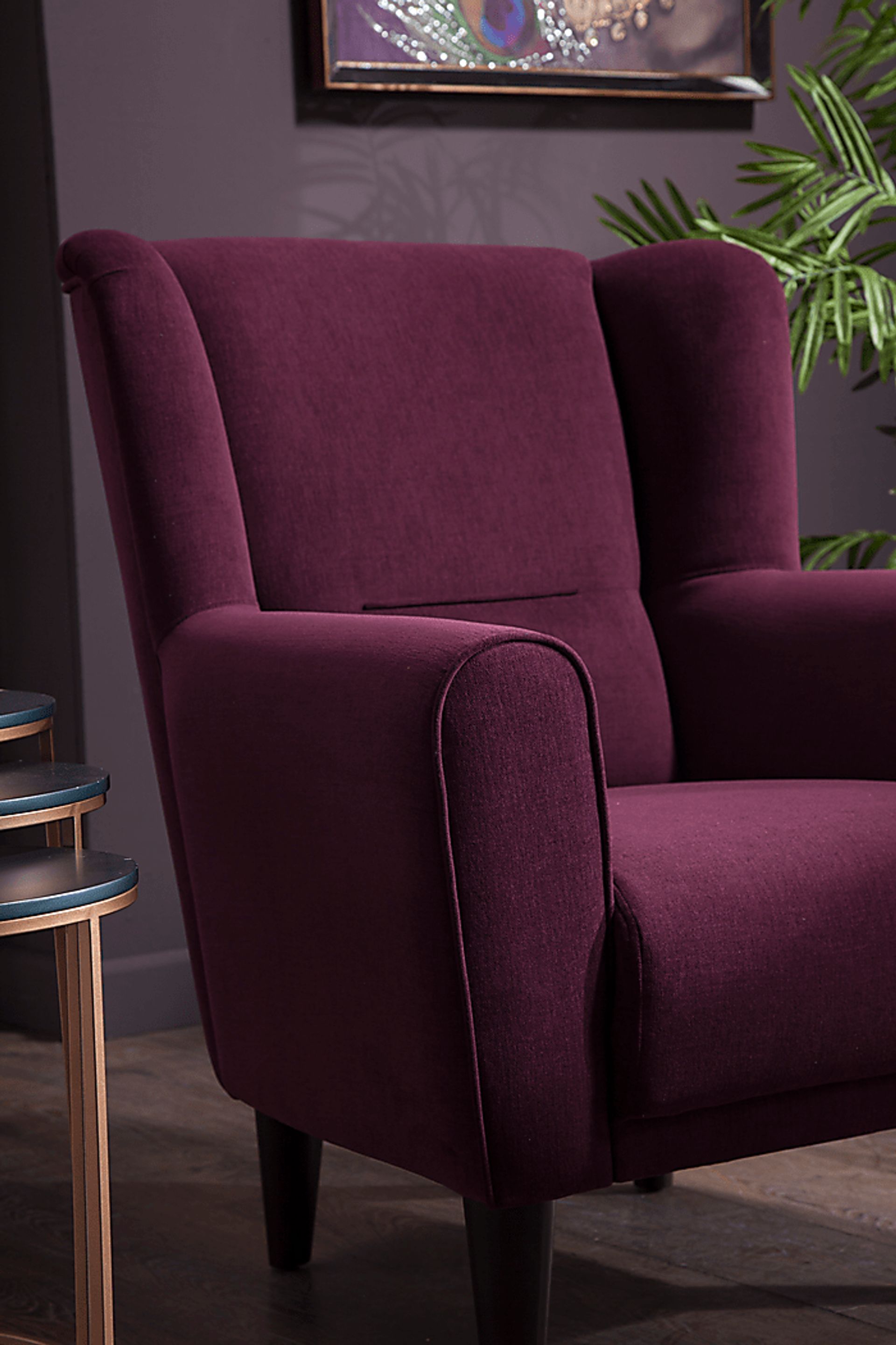 Bilings Merlot Accent Chair - Image 6