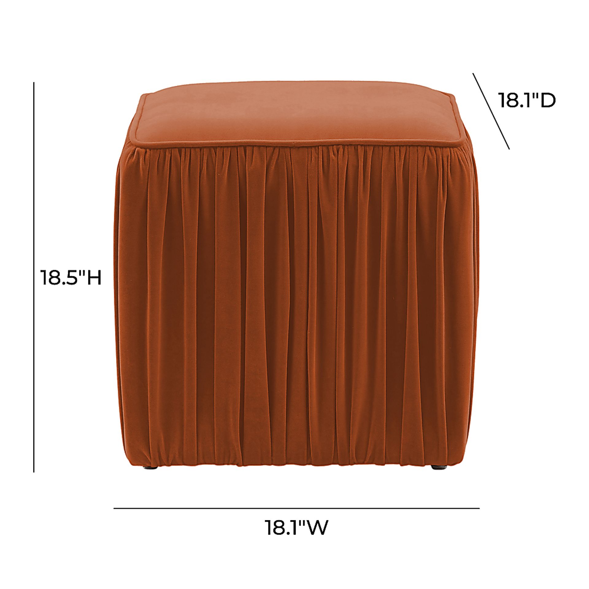 Billecart Cognac Accent Ottoman - Image 6