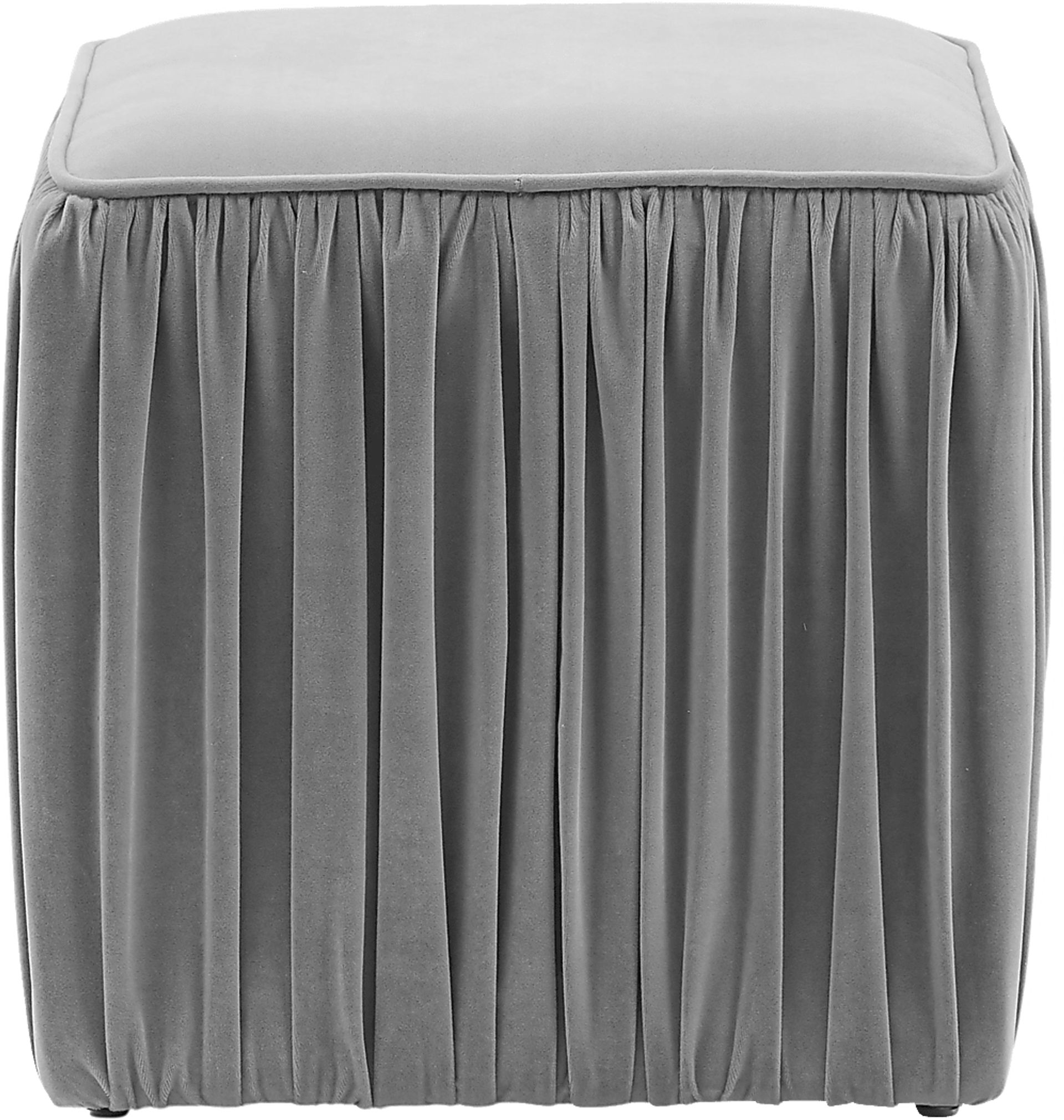 Billecart Gray Accent Ottoman - Image 2