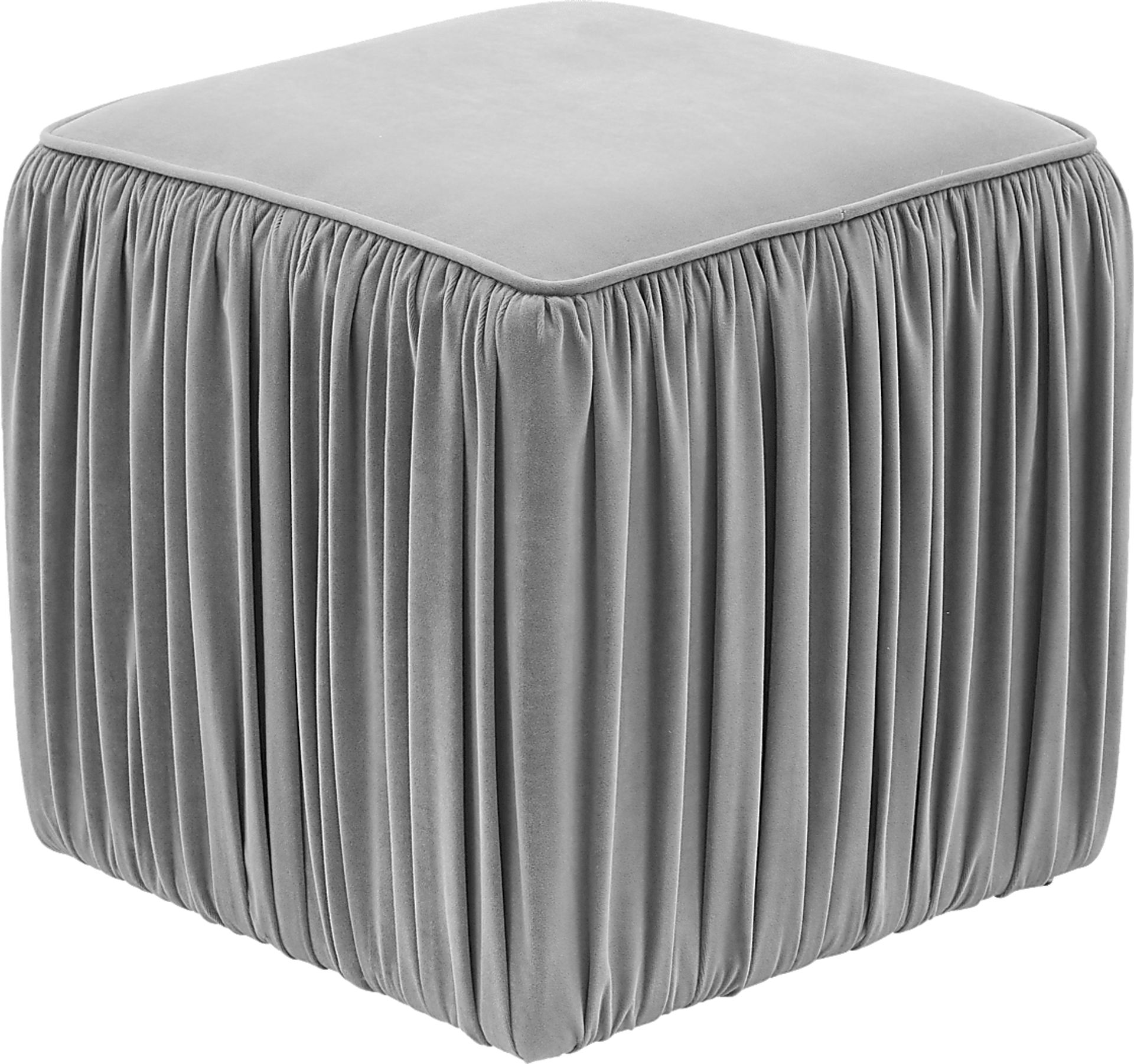 Billecart Gray Accent Ottoman - Image 3