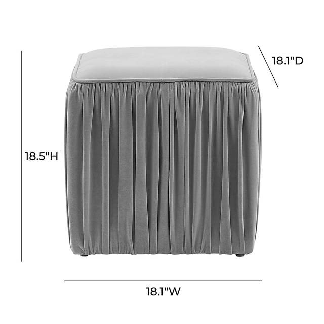 Billecart Gray Accent Ottoman - Thumbnail - Image 6