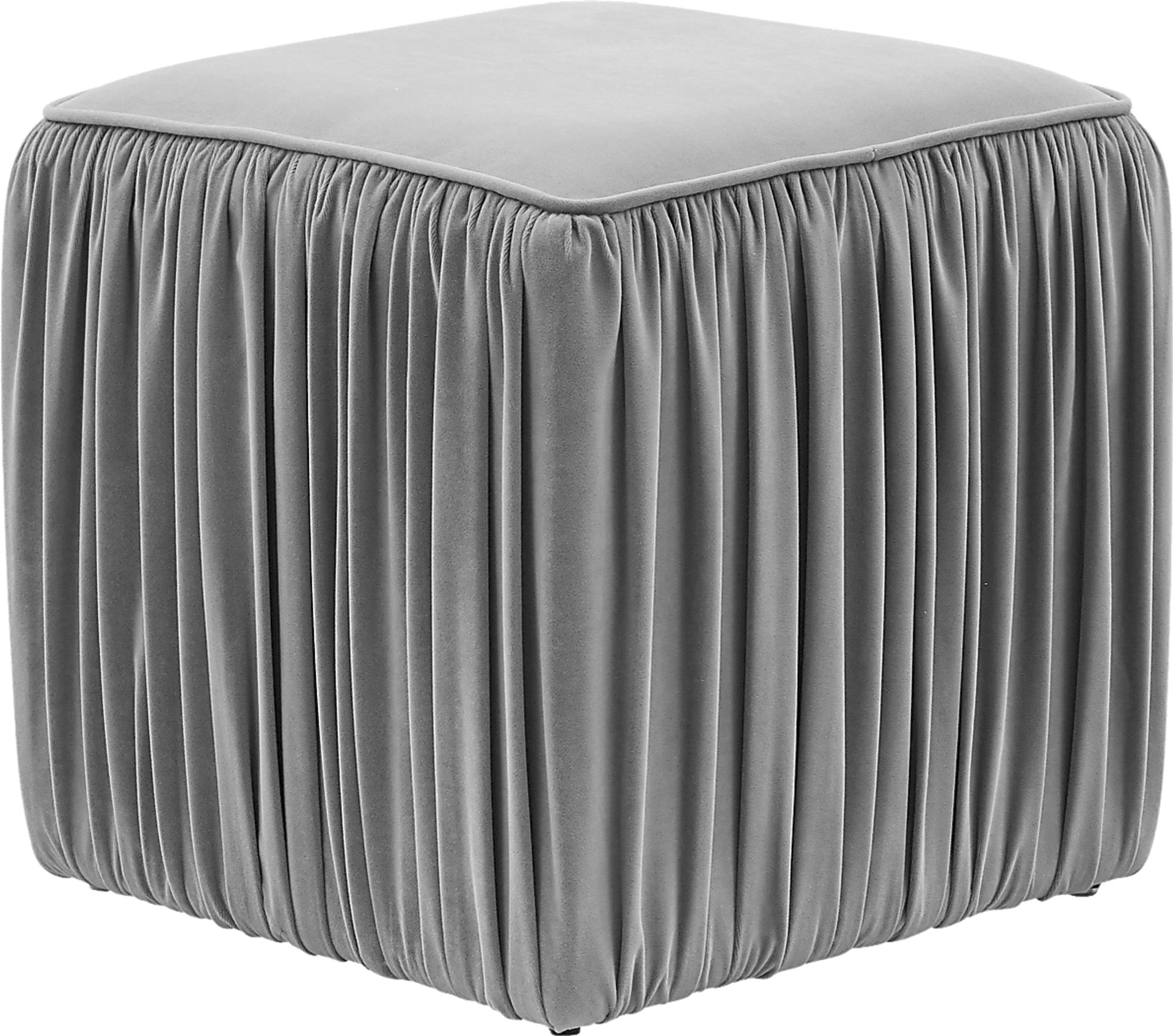 Billecart Gray Accent Ottoman - Image 1