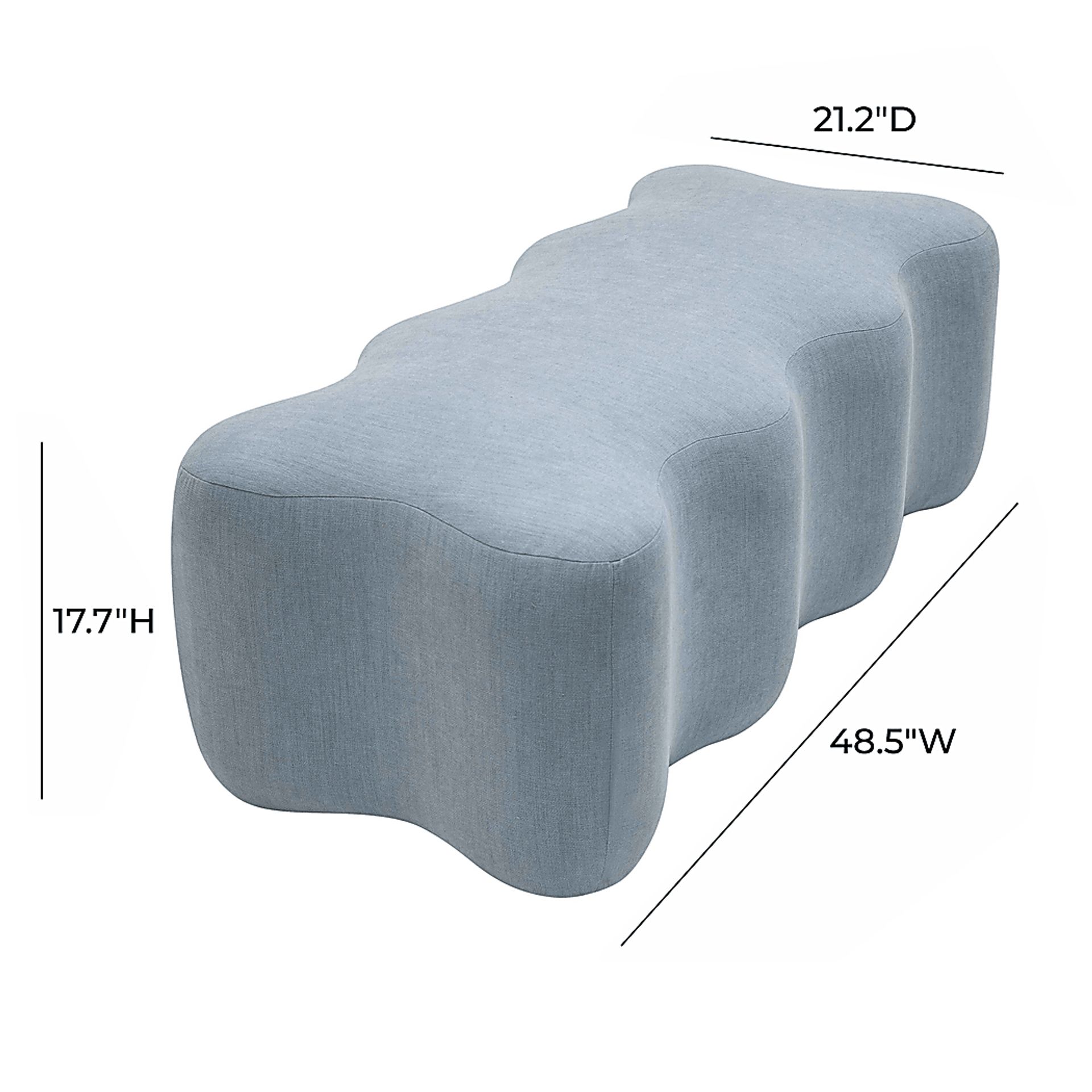 Billess Blue Accent Bench - Image 8