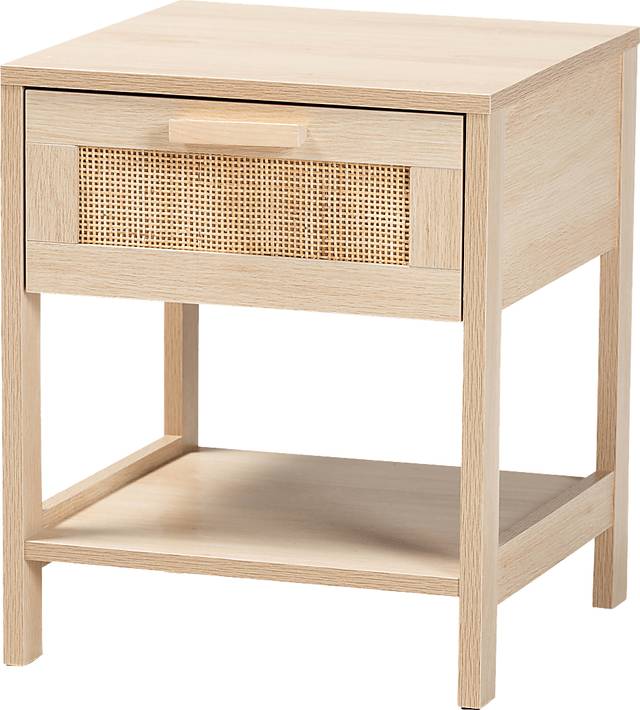 Billiane Light Brown Nightstand - Thumbnail - Image 1