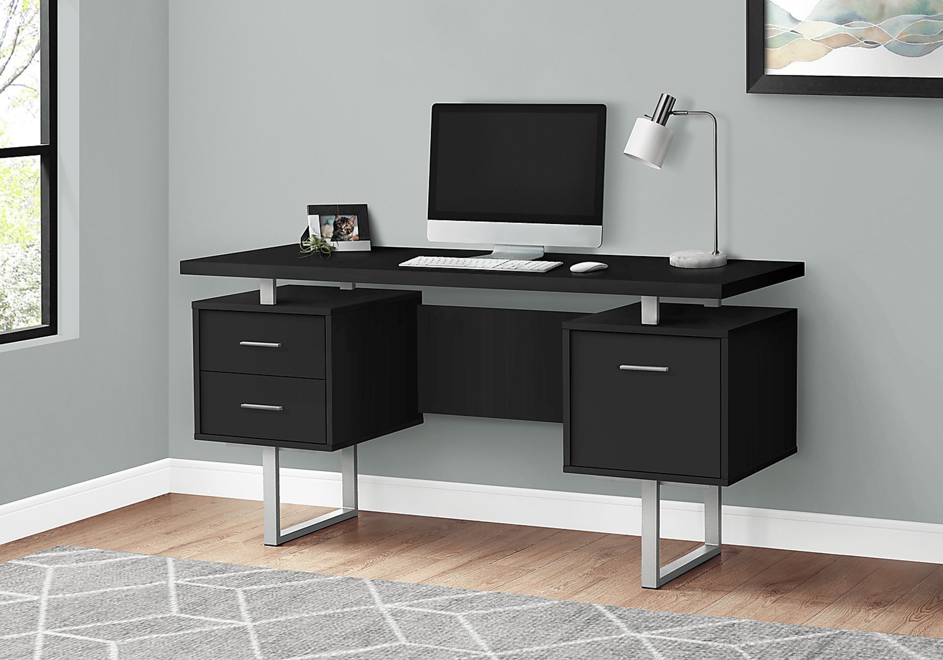 Billingsly Black Desk - Image 2