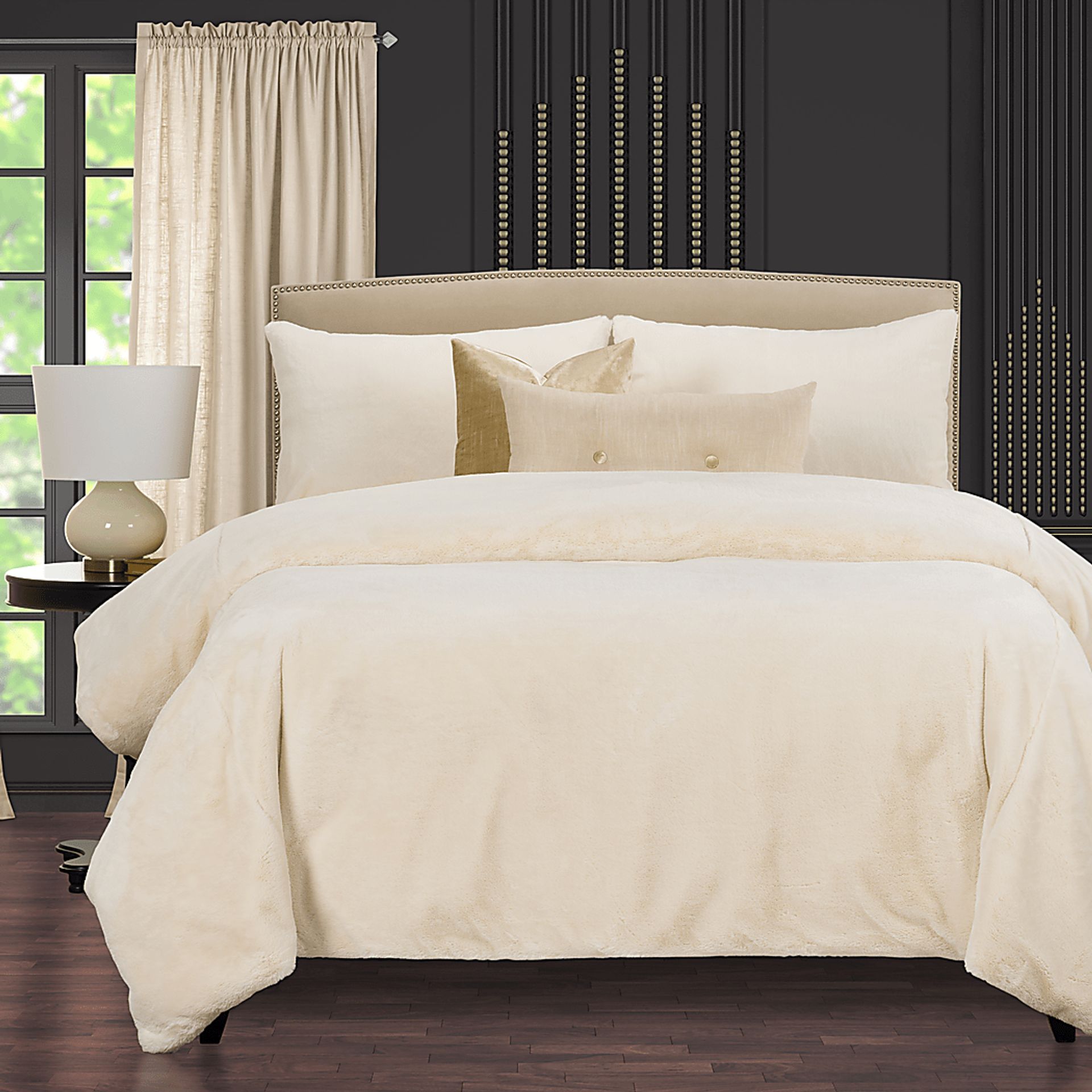 Billingswood Off-White 6pc Queen Duvet Cover Set - Image 2