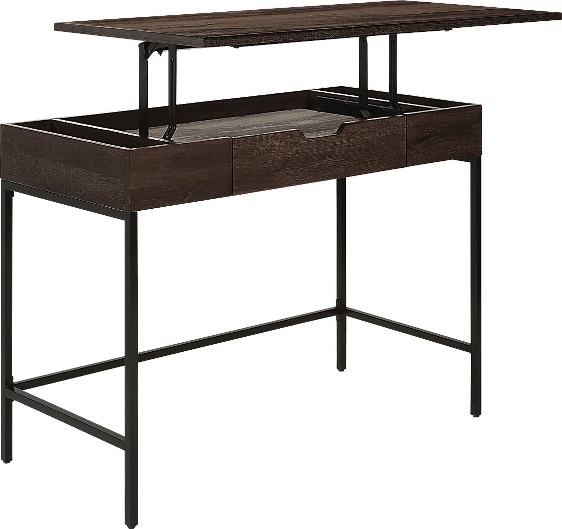 Billix Brown Adjustable Desk - Image 4