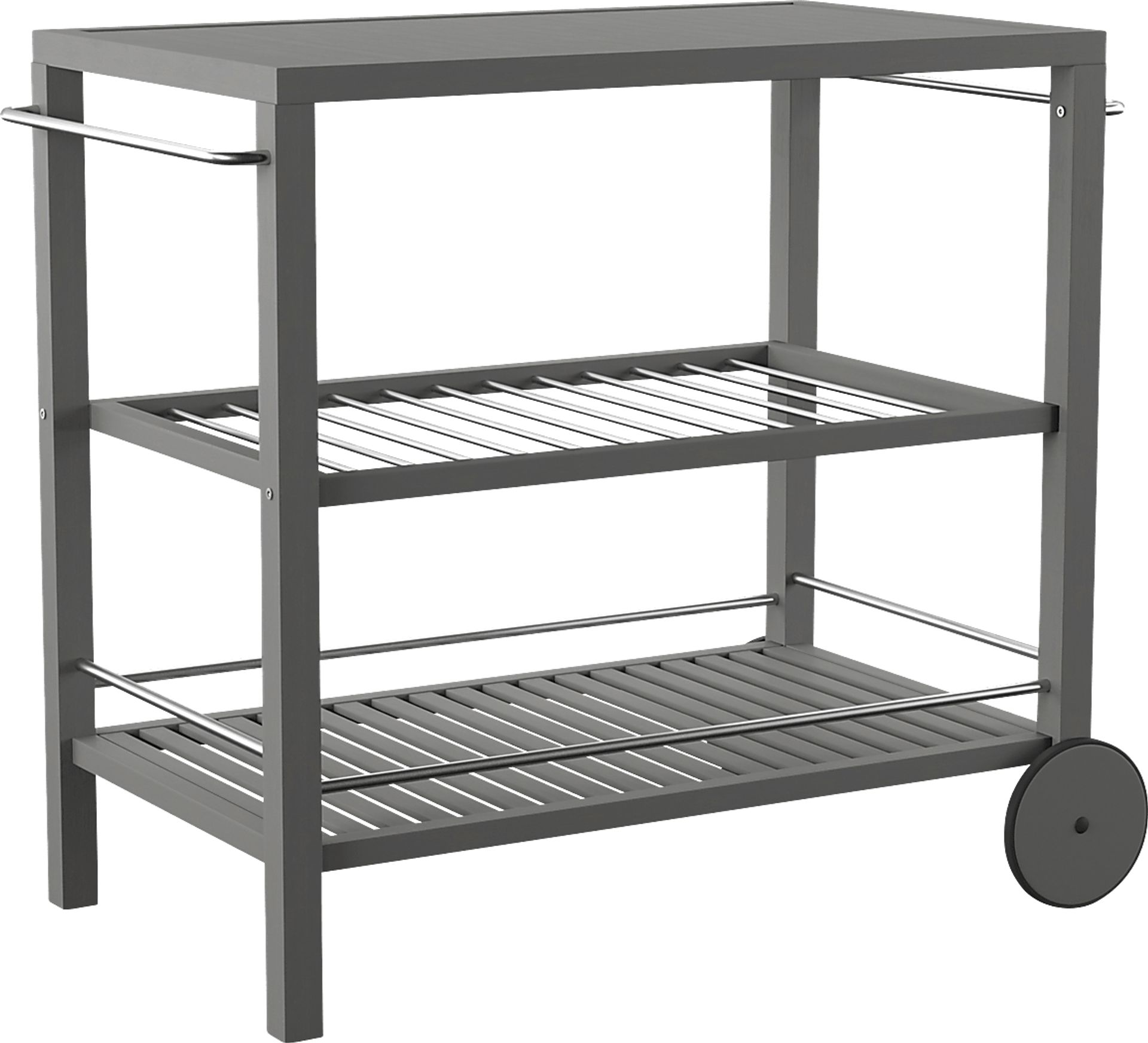Bilmarsan Gray Outdoor Bar Cart - Image 1