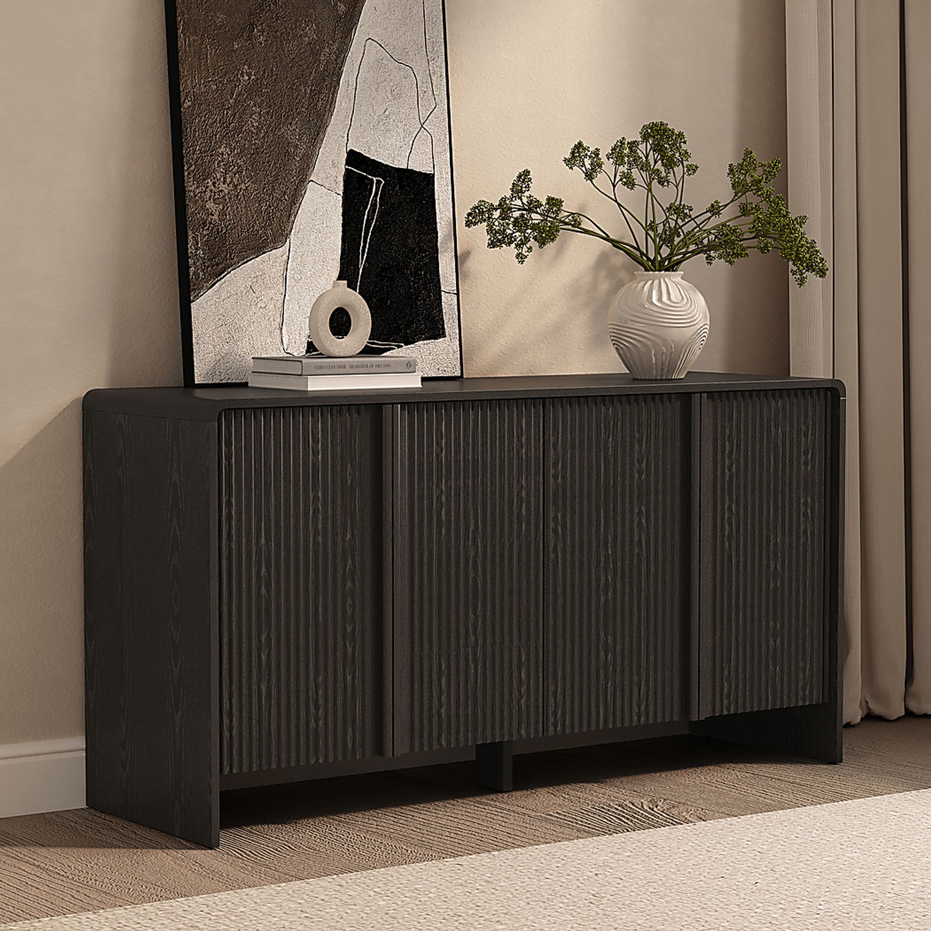 Bilwu Black Sideboard - Image 2