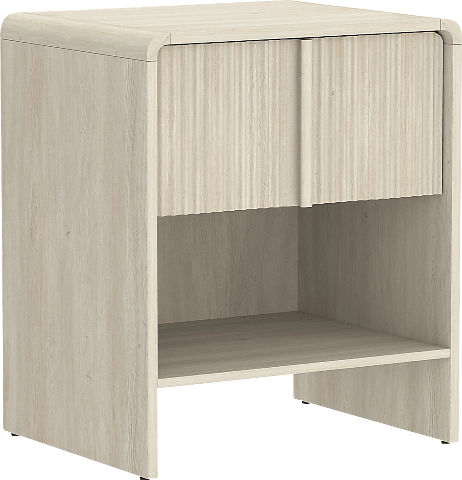 Bilwu I Washed White Nightstand - Image 5