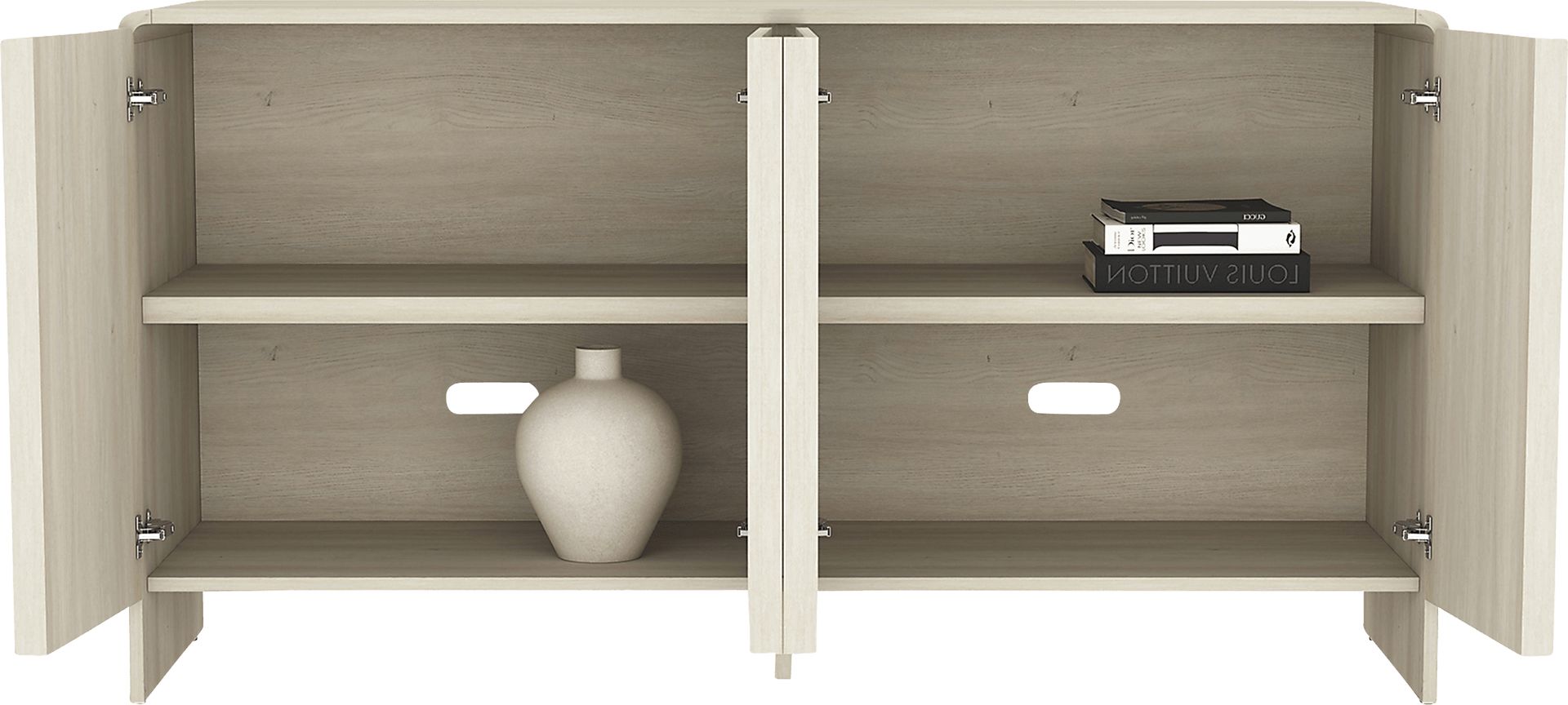 Bilwu Washed White Sideboard - Image 5