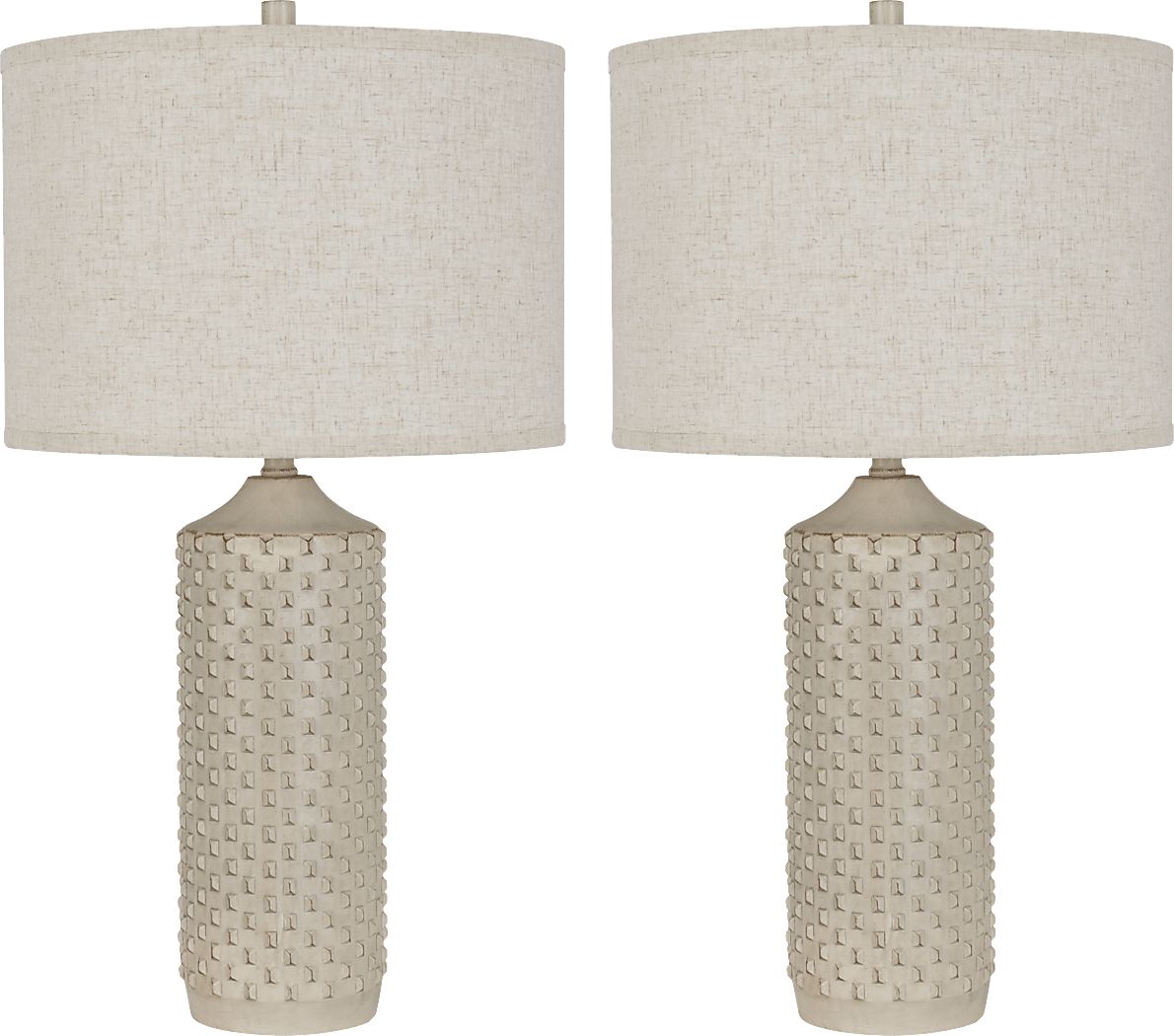 Bimini Sea Cream Lamp, Set of 2