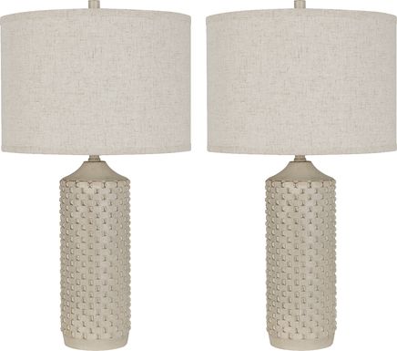 Bimini Sea Cream Lamp, Set of 2