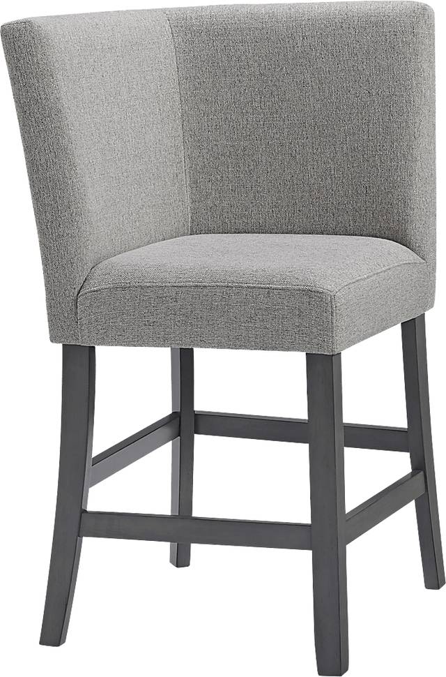 Binebtat Gray Counter Height Corner Bench - Thumbnail - Image 1