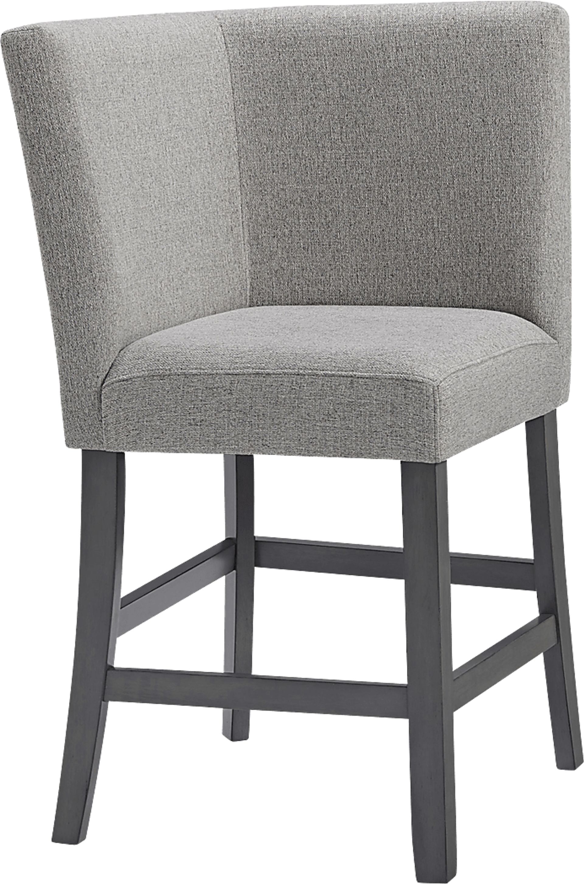 Binebtat Gray Counter Height Corner Bench - Image 1