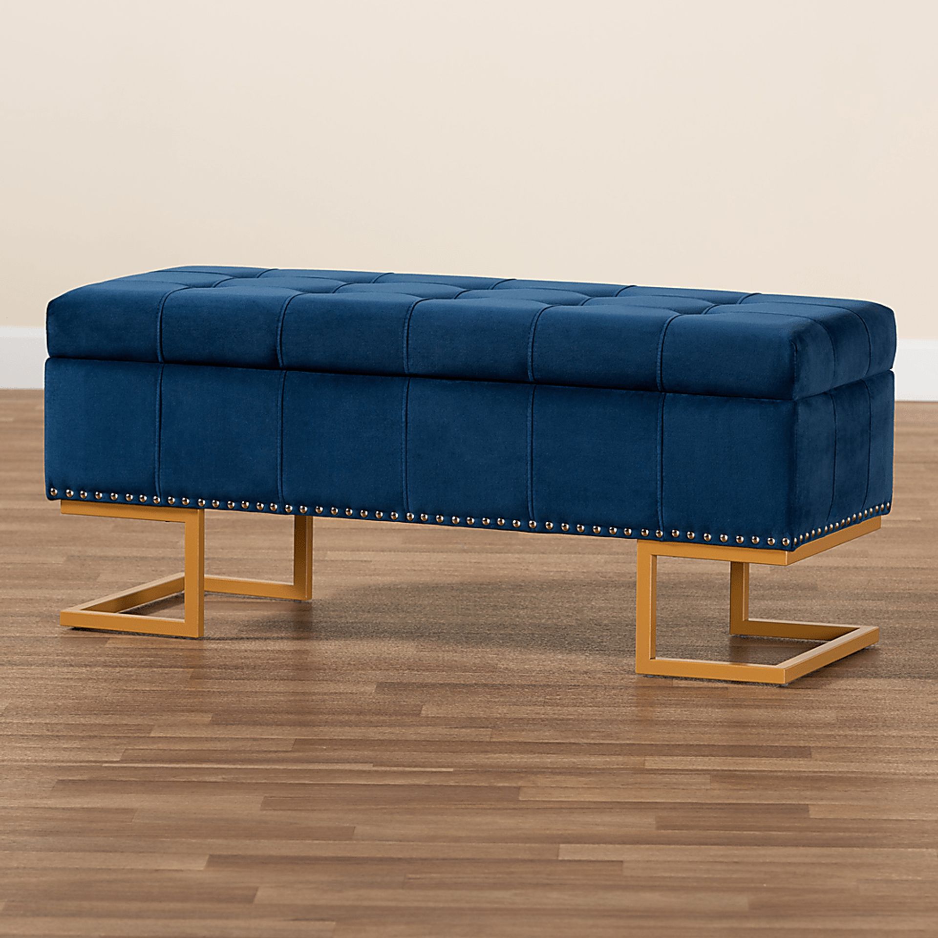 Binewood Blue Storage Ottoman - Image 8