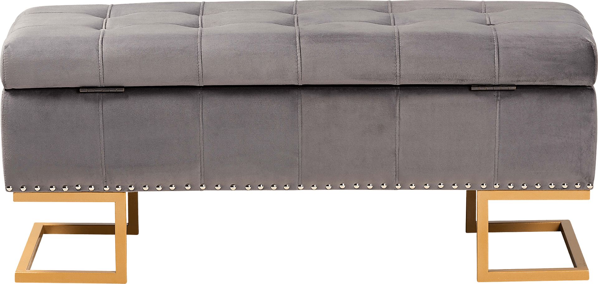 Binewood Gray Storage Ottoman - Image 5