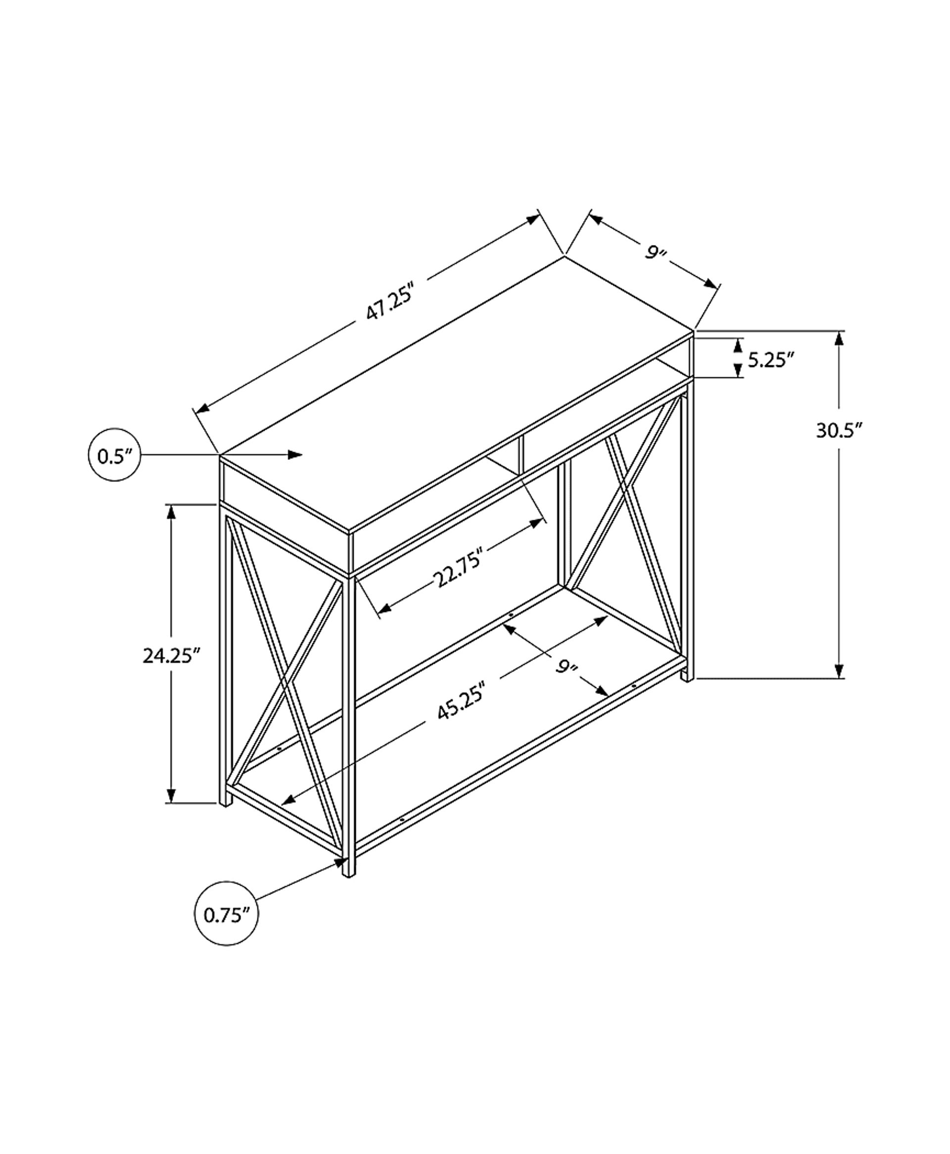 Binghampton Espresso Console Table - Image 4