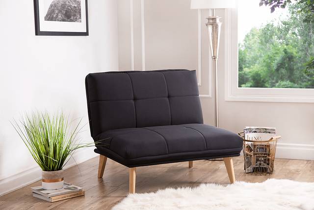 Binney Black Convertible Chair - Thumbnail - Image 2