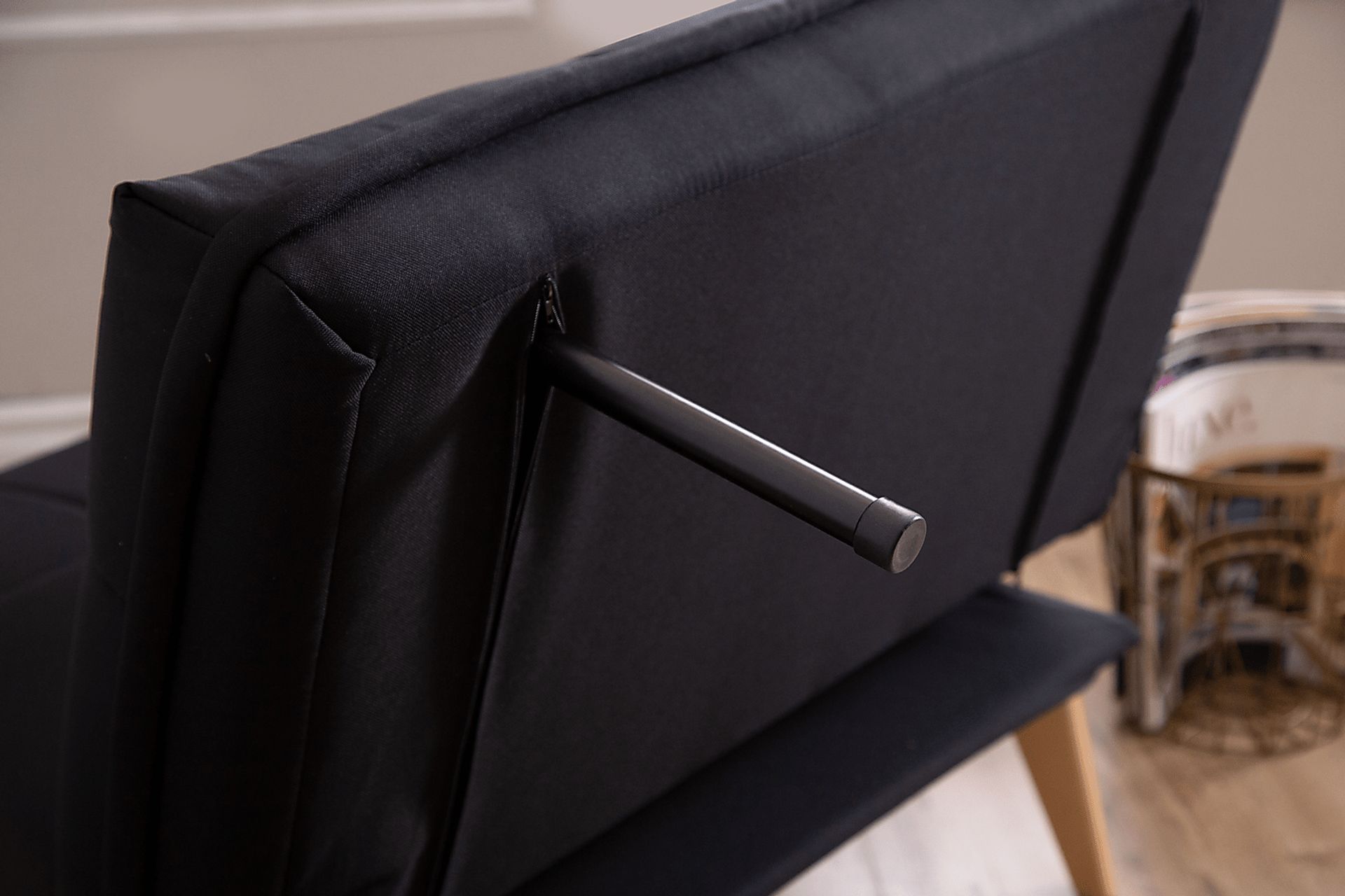 Binney Black Convertible Chair - Image 5