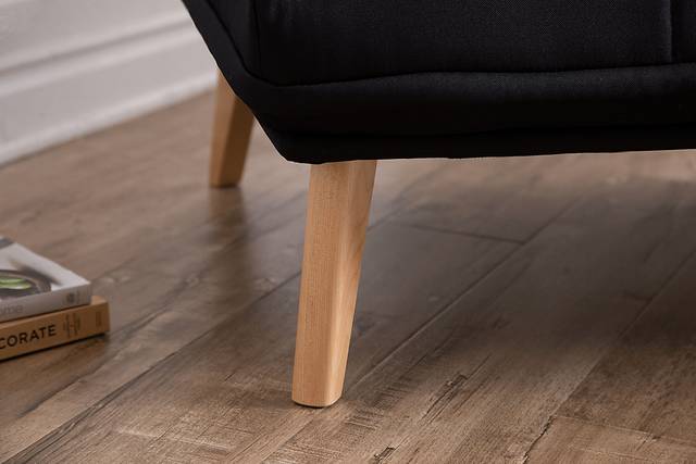Binney Black Convertible Chair - Thumbnail - Image 6