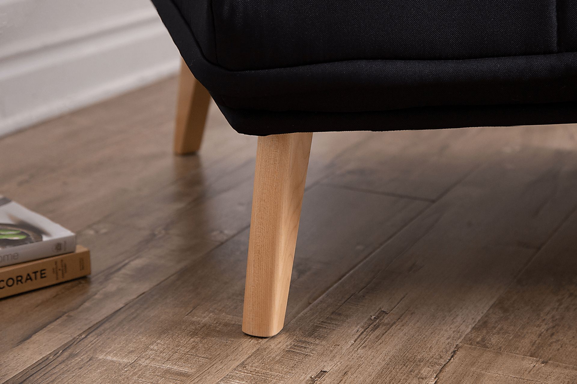 Binney Black Convertible Chair - Image 6