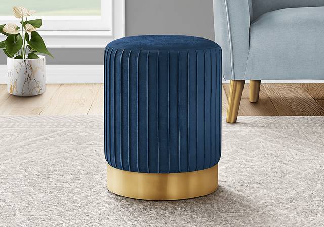Binnicker Blue Ottoman - Thumbnail - Image 2