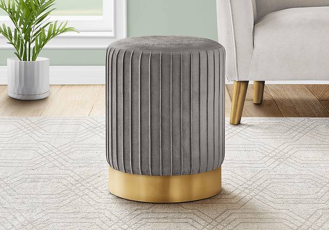 Binnicker Gray Ottoman - Thumbnail - Image 2