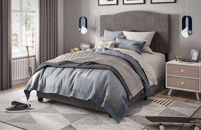Bintliff Gray Twin Bed - Thumbnail - Image 7