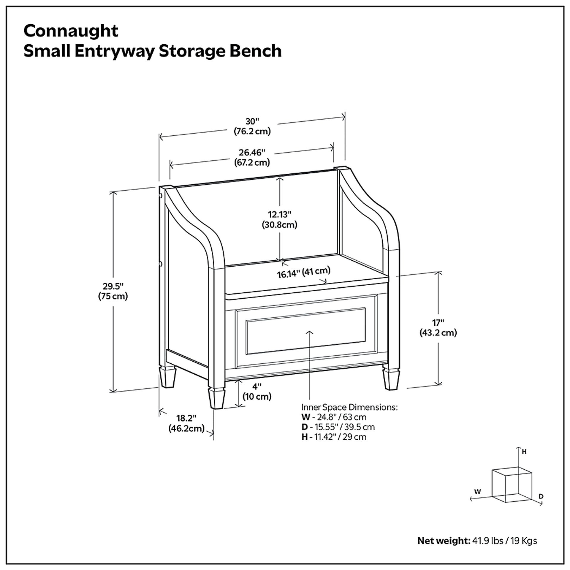 Bintou Brown Small Storage Bench - Image 16