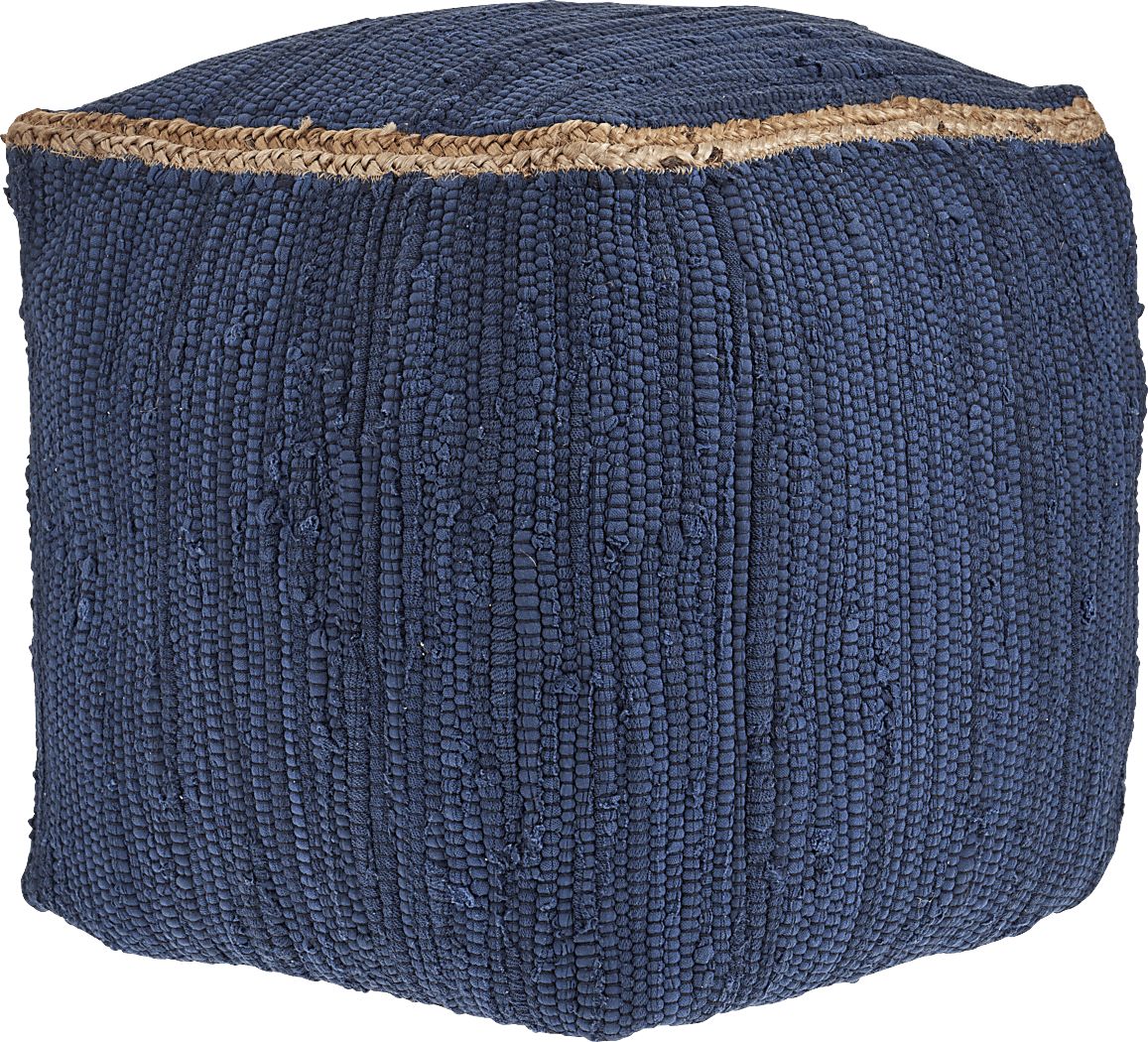 Binvia Indigo Pouf
