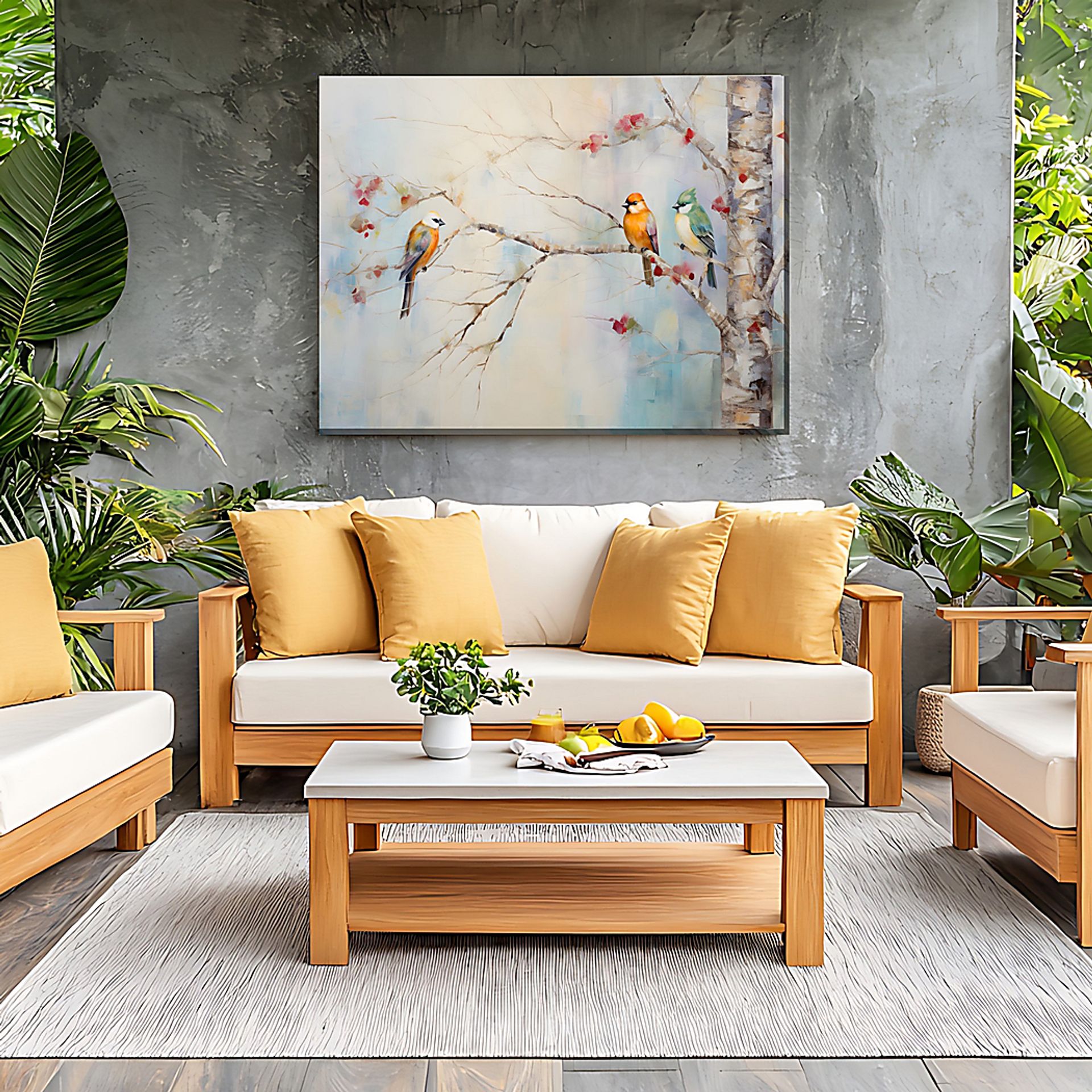 Birch Buddies Sky Indoor/Outdoor Wall Art - Image 2