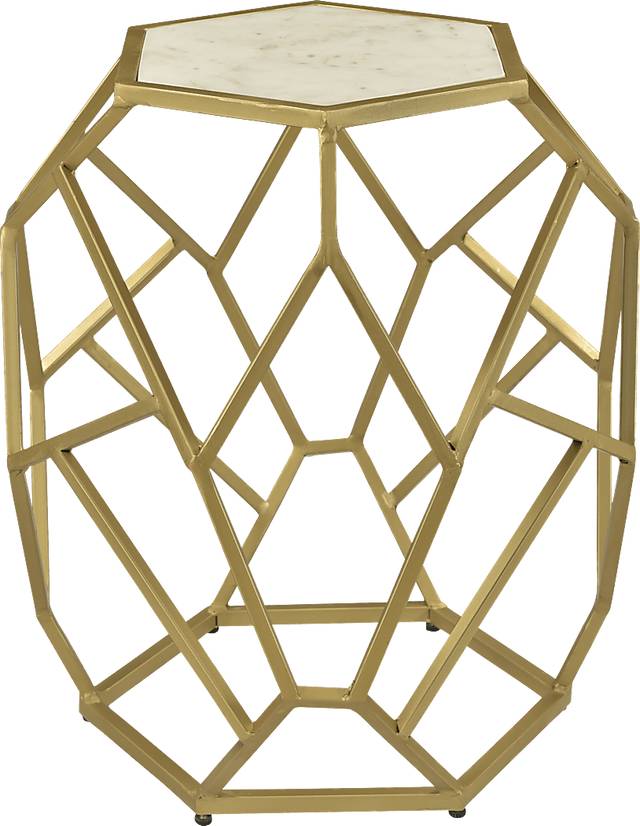Birchleaf Gold Accent Table - Thumbnail - Image 1